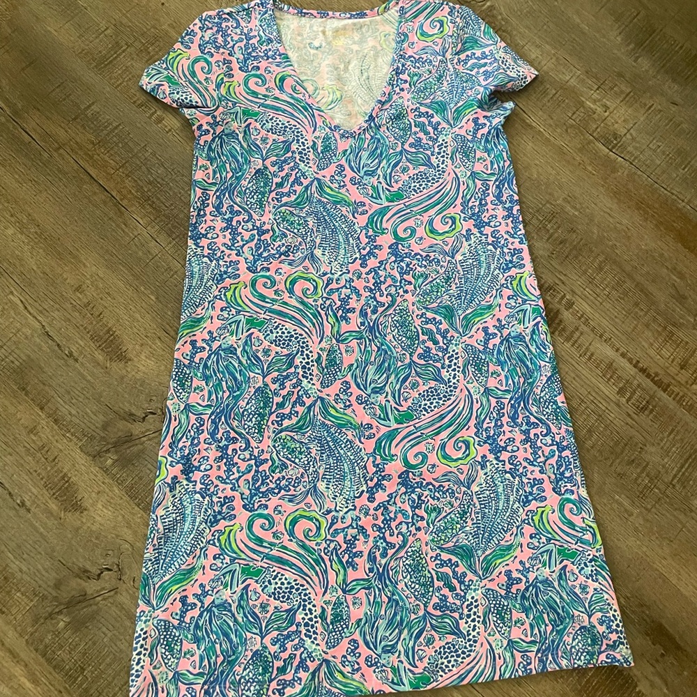Lilly Pulitzer Etta XS mermaid print dress